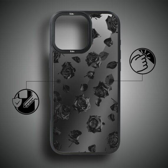 Etui do iPhone 17 IBIZU DropGuard Matt z MagSafe, Midnight, Sen róż (4)