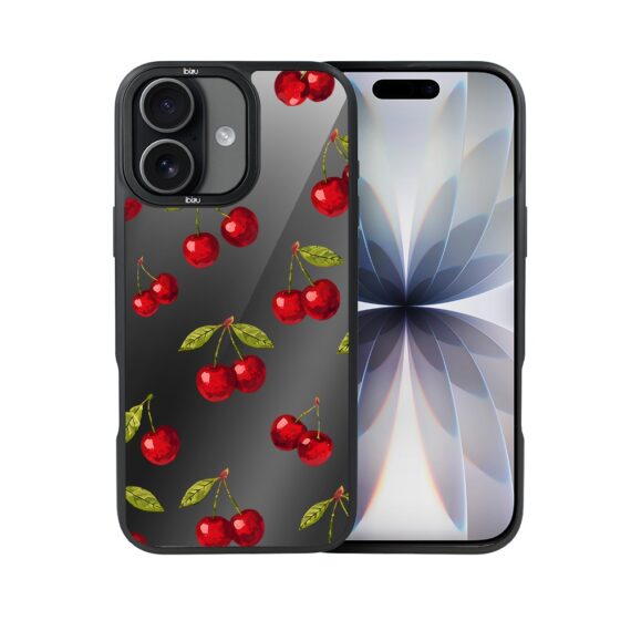 Etui do iPhone 17 IBIZU DropGuard Matt z MagSafe, Midnight, Wiśniowa noc (6)