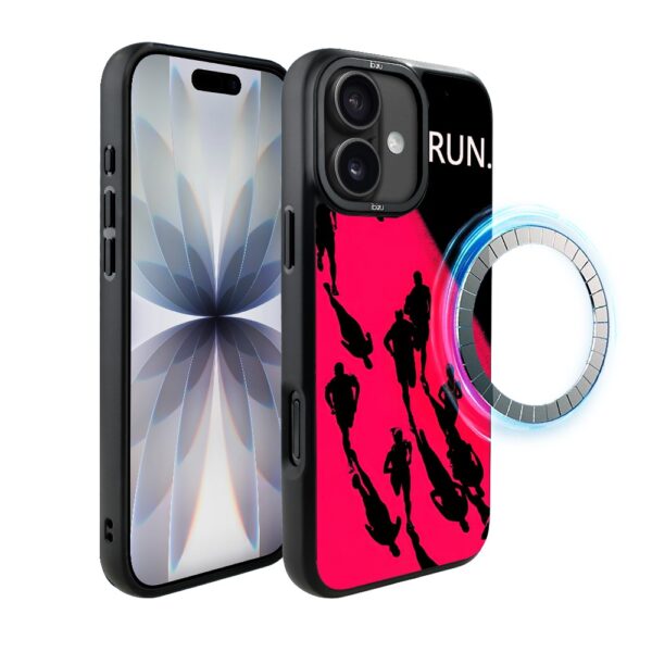 Etui do iPhone 17 IBIZU DropGuard Matt z MagSafe, #Move, Nocny maraton