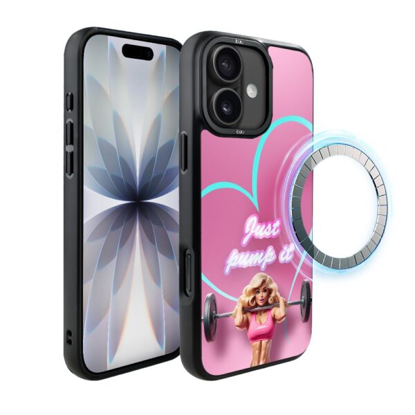 Etui do iPhone 17 IBIZU DropGuard Matt z MagSafe, #Move, Pump it love