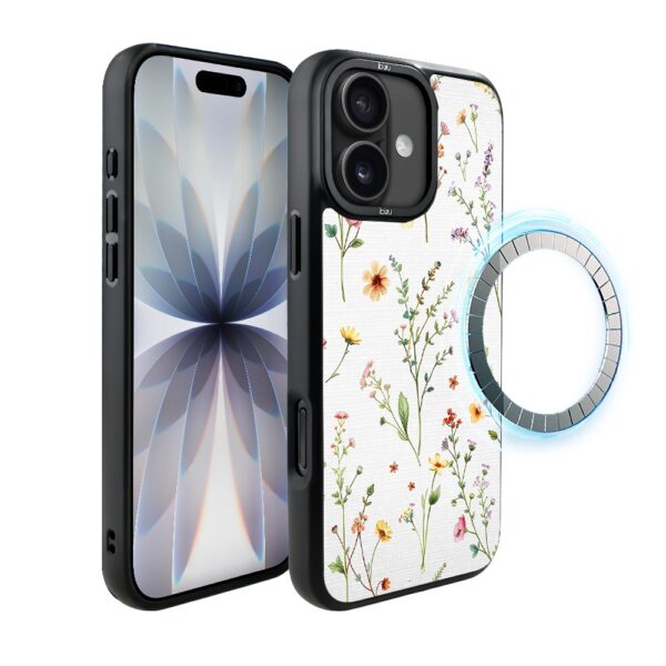 Etui do iPhone 17 IBIZU DropGuard Matt z MagSafe, Pastel Bloom, Letni bukiet