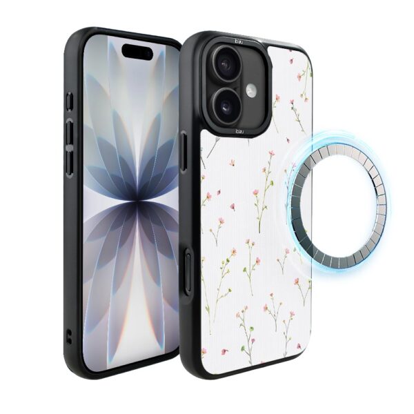 Etui do iPhone 17 IBIZU DropGuard Matt z MagSafe, Pastel Bloom, Polna fantazja