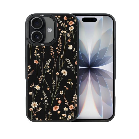 Etui do iPhone 17 IBIZU DropGuard Matt z MagSafe, Pastel Bloom, Północny ogród (1)