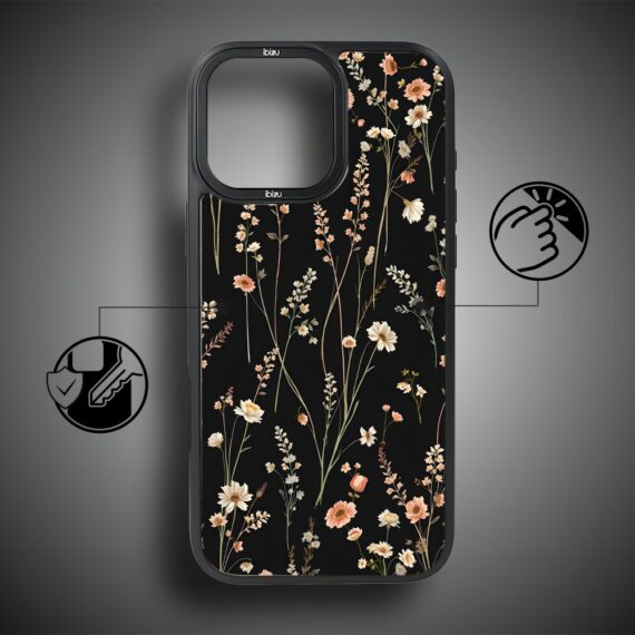 Etui do iPhone 17 IBIZU DropGuard Matt z MagSafe, Pastel Bloom, Północny ogród (7)