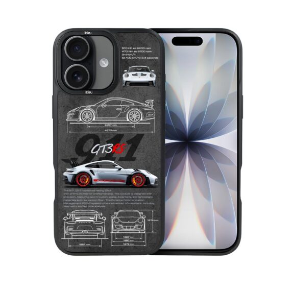 Etui do iPhone 17 IBIZU DropGuard Matt z MagSafe, TechDrive, 911 GT3 RS (2)