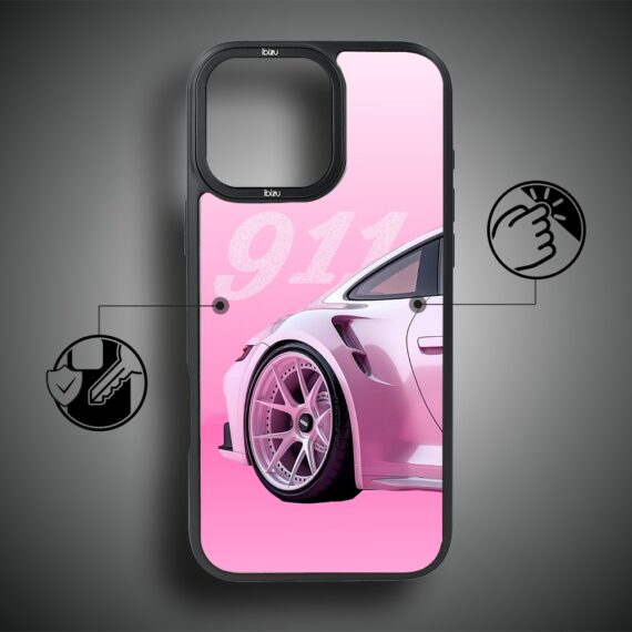 Etui do iPhone 17 IBIZU DropGuard Matt z MagSafe, TechDrive, 911 różowe (7)