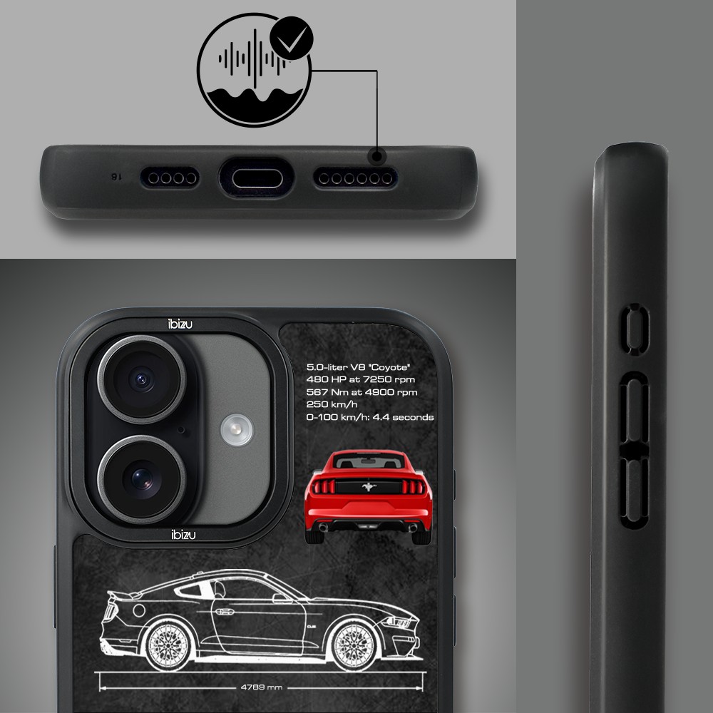 Etui do iPhone 17 IBIZU DropGuard Matt z MagSafe, TechDrive, GT V8 “Coyote” (3)