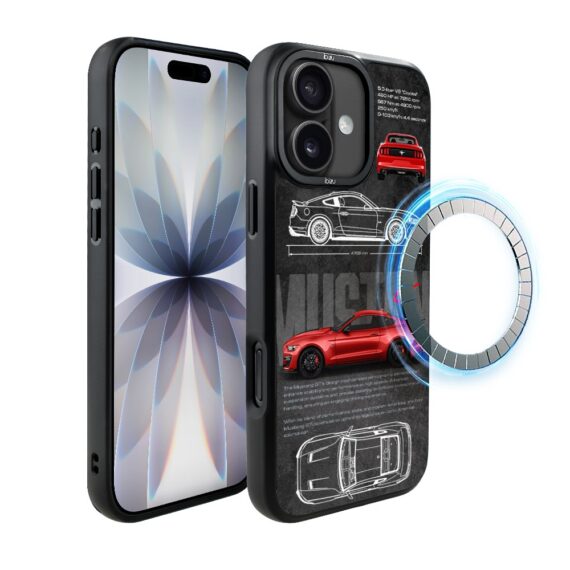 Etui do iPhone 17 IBIZU DropGuard Matt z MagSafe, TechDrive, GT V8 “Coyote” (8)