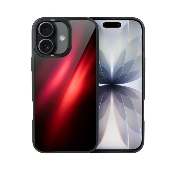 Etui do iPhone 17 IBIZU DropGuard Matt z MagSafe, Twilight Dreams, Czerwona Nebula7