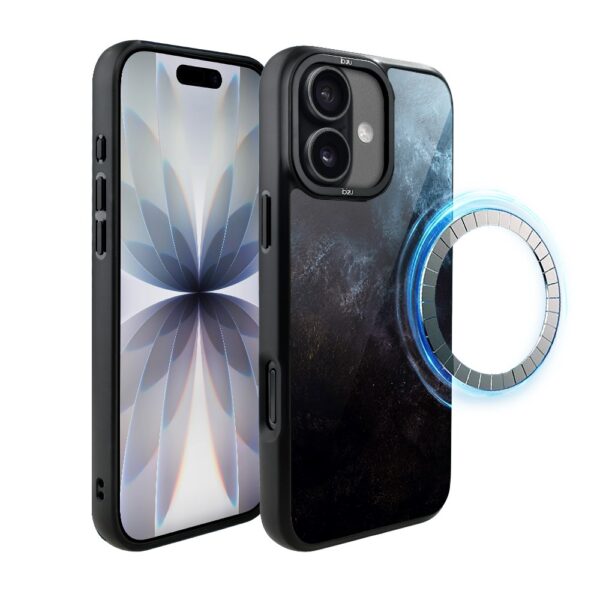 Etui do iPhone 17 IBIZU DropGuard Matt z MagSafe, Twilight Dreams, Deep Ocean