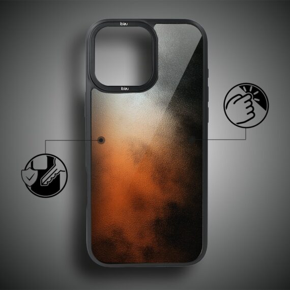 Etui do iPhone 17 IBIZU DropGuard Matt z MagSafe, Twilight Dreams, Ember5