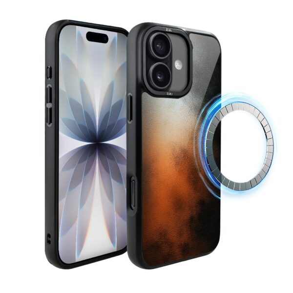 Etui do iPhone 17 IBIZU DropGuard Matt z MagSafe, Twilight Dreams, Ember