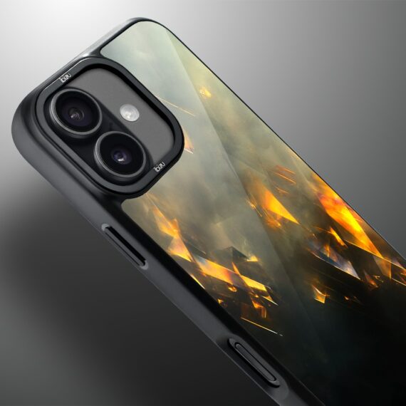 Etui do iPhone 17 IBIZU DropGuard Matt z MagSafe, Twilight Dreams, Golden Sparks3