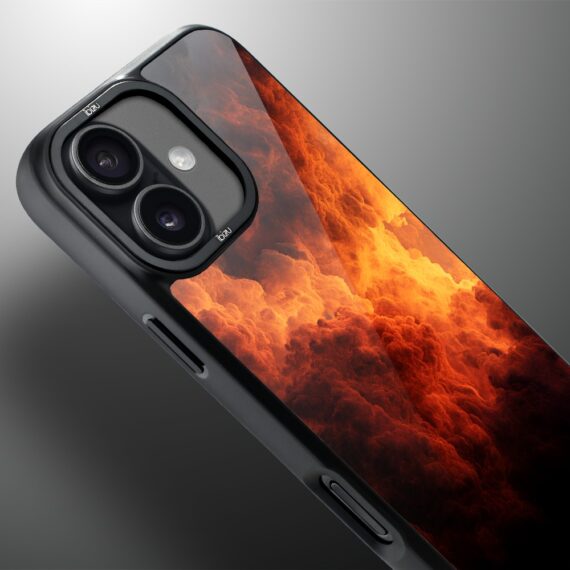 Etui do iPhone 17 IBIZU DropGuard Matt z MagSafe, Twilight Dreams, Inferno Sky3