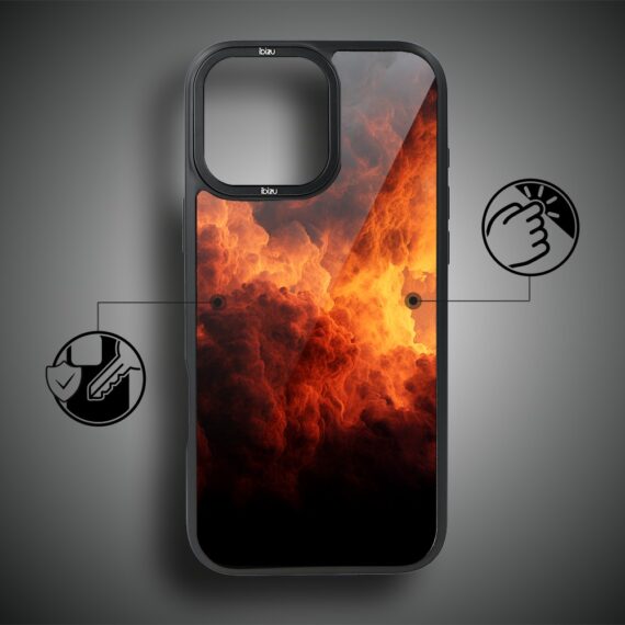 Etui do iPhone 17 IBIZU DropGuard Matt z MagSafe, Twilight Dreams, Inferno Sky5