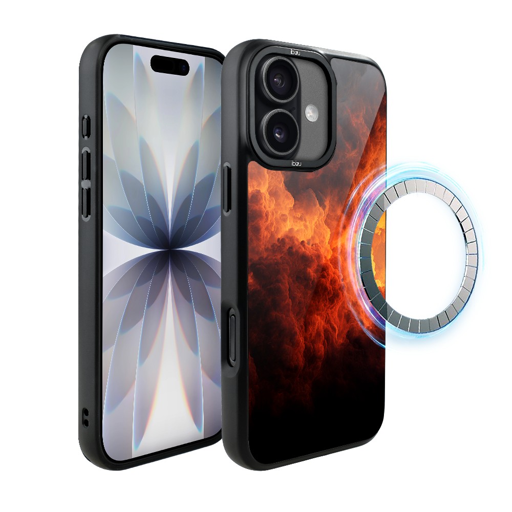 Etui do iPhone 17 IBIZU DropGuard Matt z MagSafe, Twilight Dreams, Inferno Sky