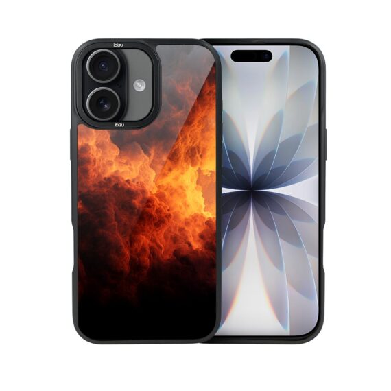 Etui do iPhone 17 IBIZU DropGuard Matt z MagSafe, Twilight Dreams, Inferno Sky7