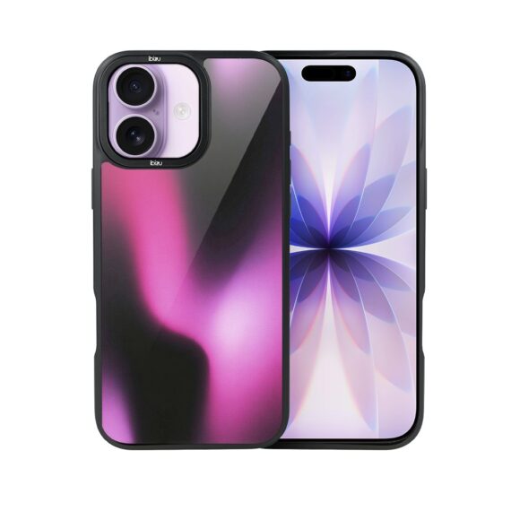 Etui do iPhone 17 IBIZU DropGuard Matt z MagSafe, Twilight Dreams, Magenta Flow7