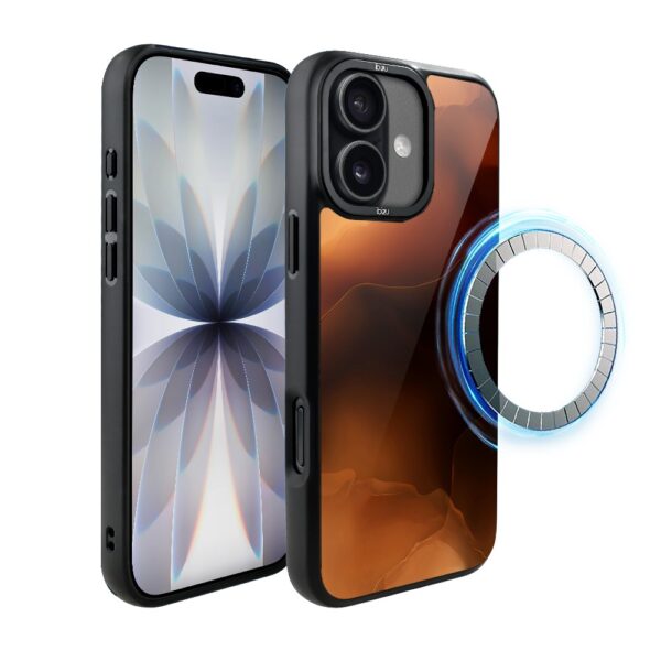 Etui do iPhone 17 IBIZU DropGuard Matt z MagSafe, Twilight Dreams, Mars Sunset