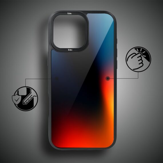 Etui do iPhone 17 IBIZU DropGuard Matt z MagSafe, Twilight Dreams, Midnight Blue5