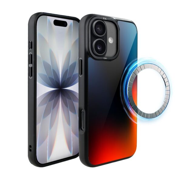 Etui do iPhone 17 IBIZU DropGuard Matt z MagSafe, Twilight Dreams, Midnight Blue