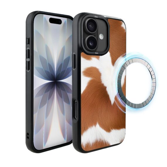 Etui do iPhone 17 IBIZU DropGuard Matt z MagSafe, Zew Natury, Alpejska krowa (8)