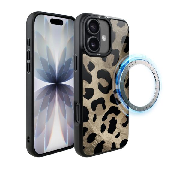 Etui do iPhone 17 IBIZU DropGuard Matt z MagSafe, Zew Natury, Dziki Leopard6