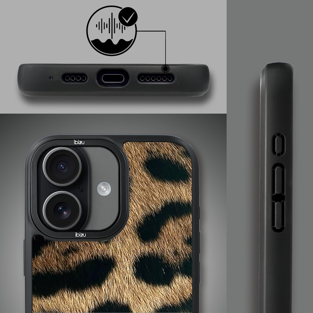 Etui do iPhone 17 IBIZU DropGuard Matt z MagSafe, Zew Natury, Lampart1 (2)