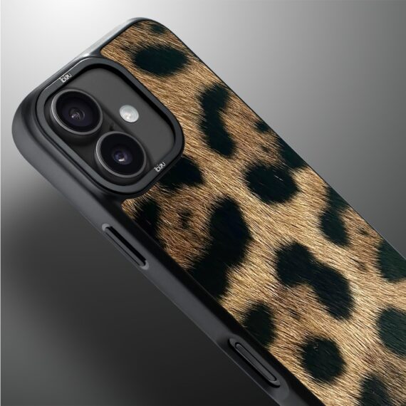 Etui do iPhone 17 IBIZU DropGuard Matt z MagSafe, Zew Natury, Lampart1 (4)