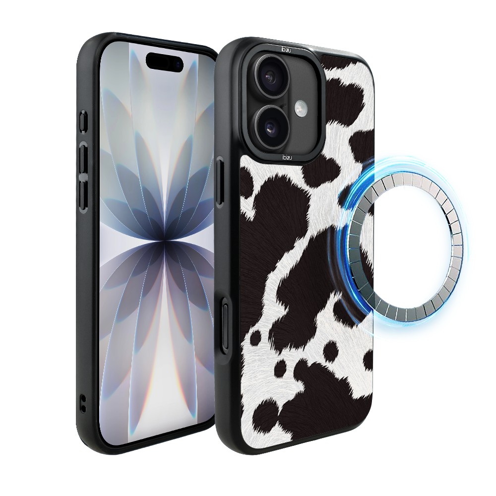 Etui do iPhone 17 IBIZU DropGuard Matt z MagSafe, Zew Natury, Polska Krowa