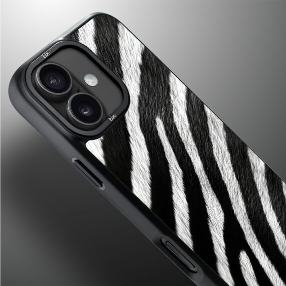 Etui do iPhone 17 IBIZU DropGuard Matt z MagSafe, Zew Natury, Zebra (2)
