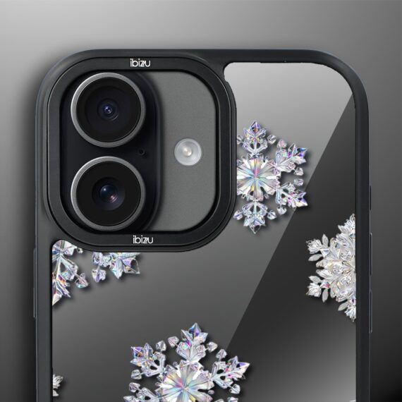 Etui do iPhone 17 IBIZU DropGuard Matt z MagSafe, Zimowa magia, Królewskie płatki śniegu ip 17