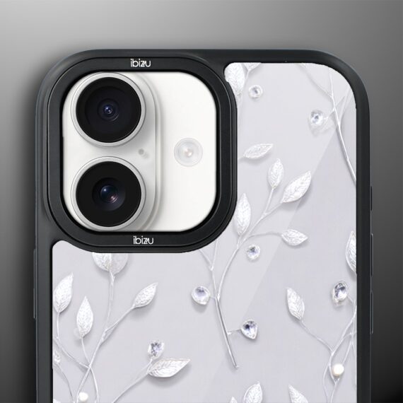 Etui do iPhone 17 IBIZU DropGuard Matt z MagSafe, Zimowa magia, Lodowe kwiaty ip 17