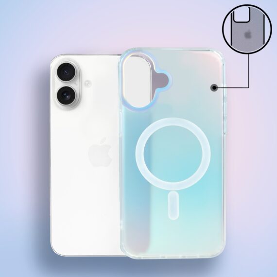 Etui do iPhone 17, MagSafe California Sunset, zmieniające kolor 16 biały-1