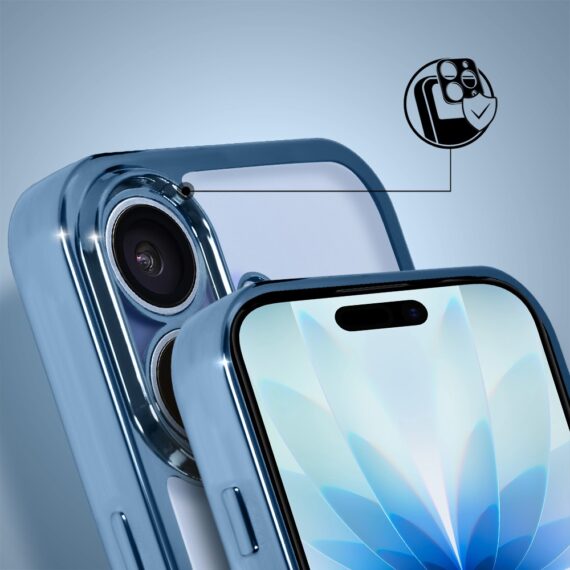 Etui do iPhone 17 Magsafe Slim Crossbody, jak torebka, niebieskie (4)