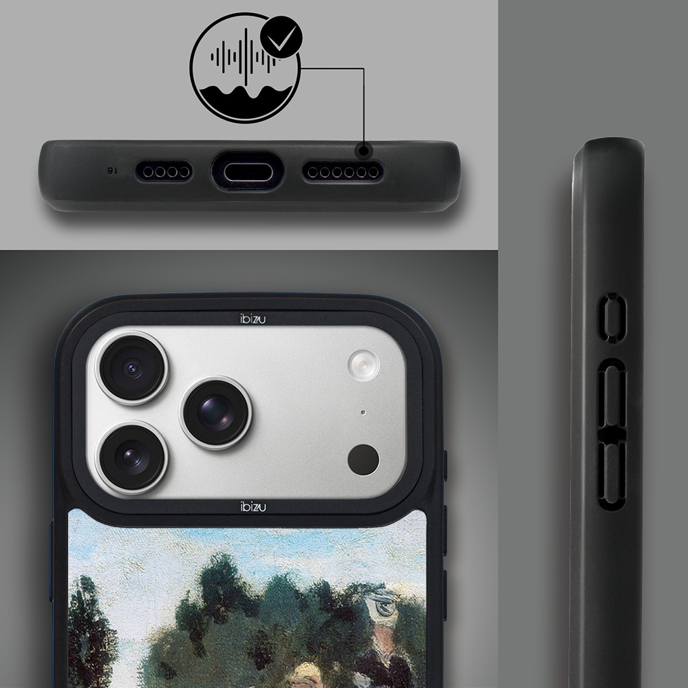 Etui do iPhone 17 Pro IBIZU DropGuard Matt z MagSafe, Claude Monet, pole maków ip 17 pro-1
