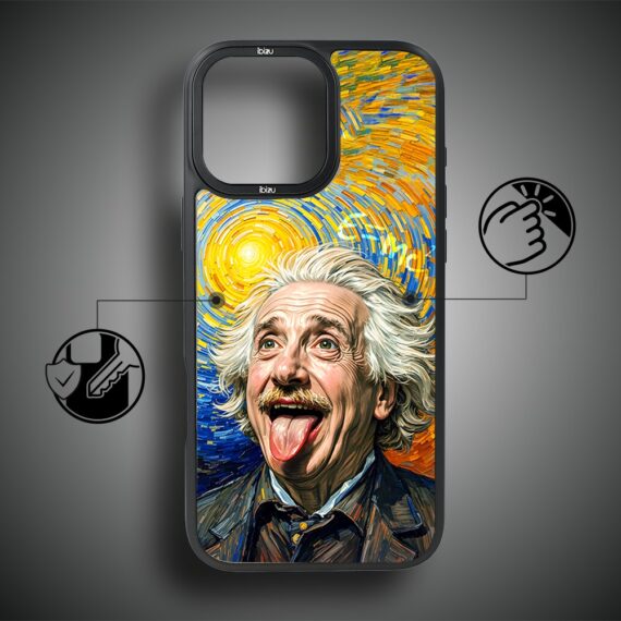 Etui do iPhone 17 Pro IBIZU DropGuard Matt z MagSafe, Einstein (4)