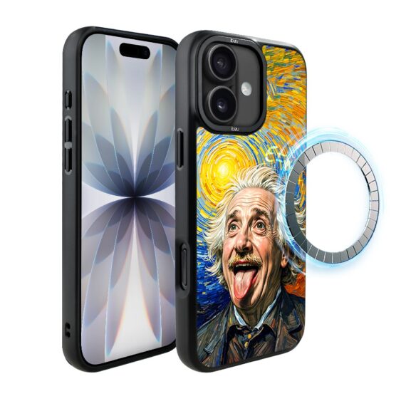 Etui do iPhone 17 Pro IBIZU DropGuard Matt z MagSafe, Einstein (5)