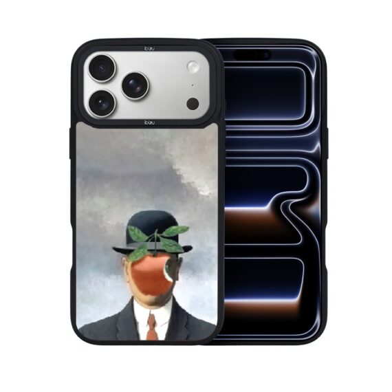Etui do iPhone 17 Pro IBIZU DropGuard Matt z MagSafe, Rene Magritte, syn człowieczy ip 17 pro-7