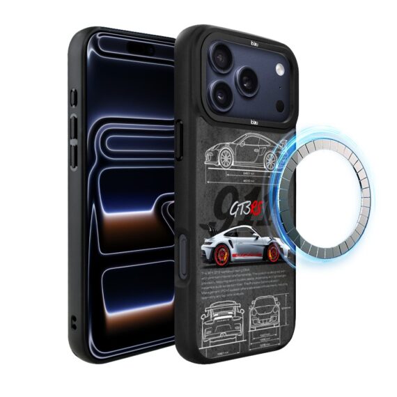 Etui do iPhone 17 Pro IBIZU DropGuard Matt z MagSafe, TechDrive, 911 GT3 RS ip 17 pro-1