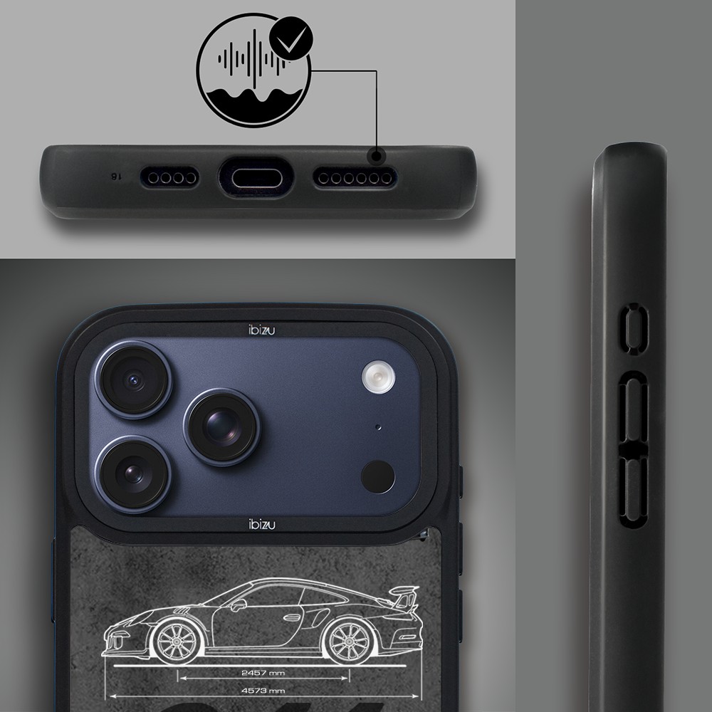 Etui do iPhone 17 Pro IBIZU DropGuard Matt z MagSafe, TechDrive, 911 GT3 RS ip 17 pro-6
