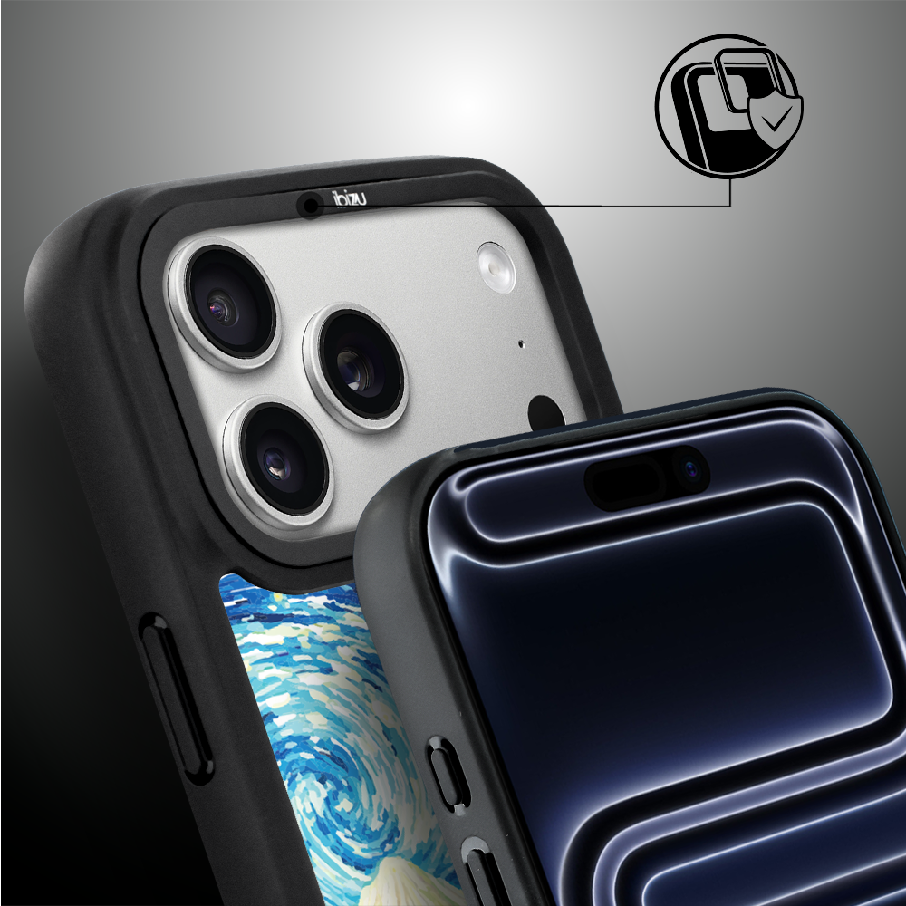 Etui do iPhone 17 Pro IBIZU DropGuard Matt z MagSafe, Van Gogh, Gwieździsta noc ip 17 pro-2