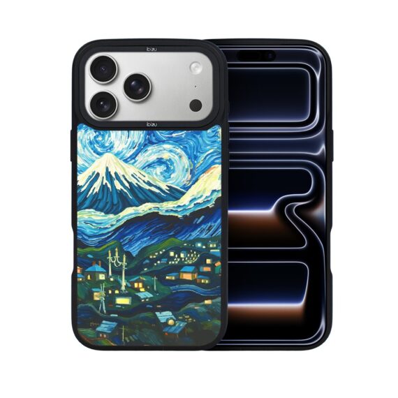 Etui do iPhone 17 Pro IBIZU DropGuard Matt z MagSafe, Van Gogh, Gwieździsta noc ip 17 pro-7