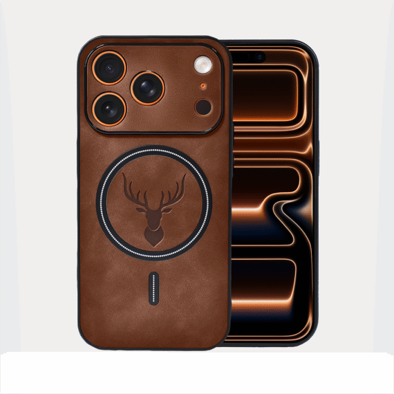 Etui do iPhone 17 Pro Max Alcantara MagSafe Cover, przyjemne w dotyku, brązowe (6)