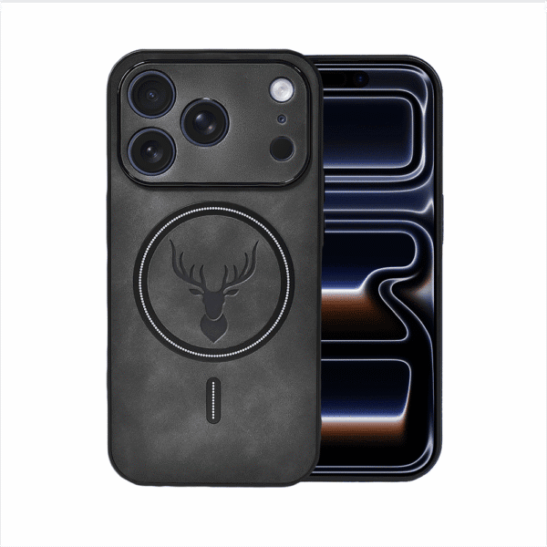 Etui do iPhone 18 Pro Alcantara MagSafe Cover, przyjemne w dotyku, czarne