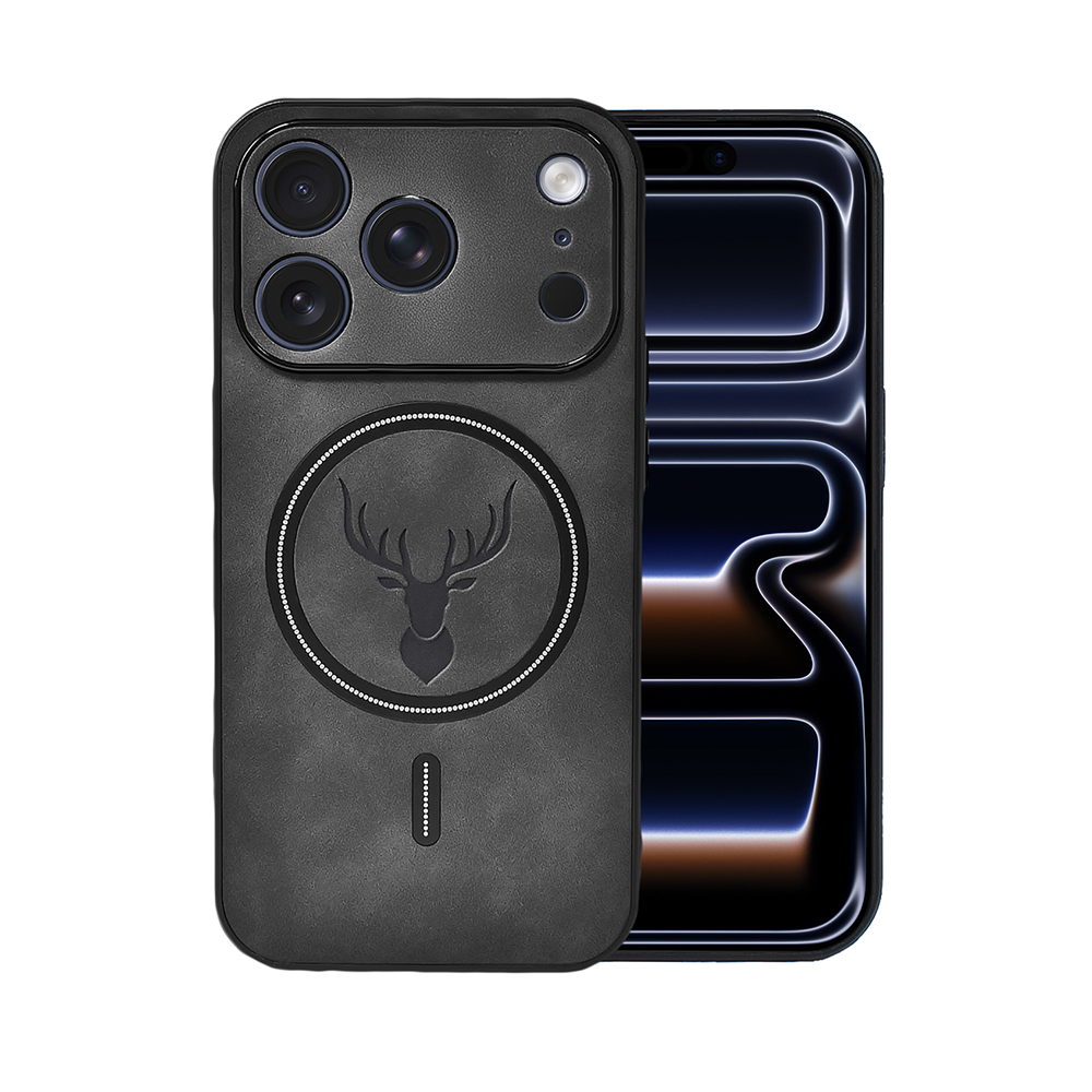 Etui do iPhone 17 Pro Max Alcantara MagSafe Cover, przyjemne w dotyku, czarne