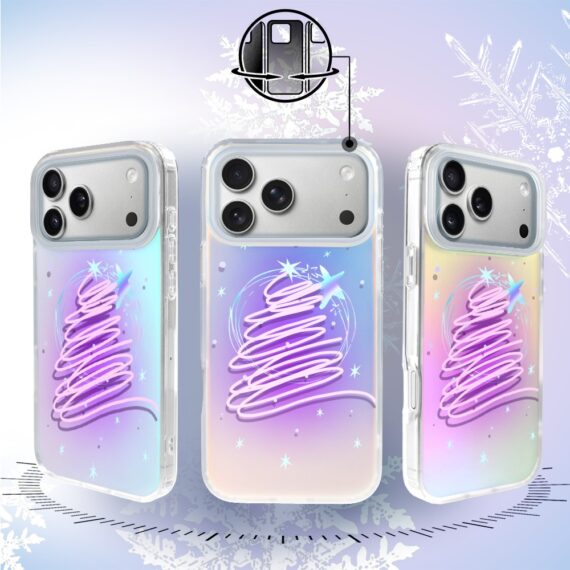 Etui do iPhone 17 Pro Max, Christmas, neonowa choinka, zmieniające kolor 17 Pro i Pro Max-2