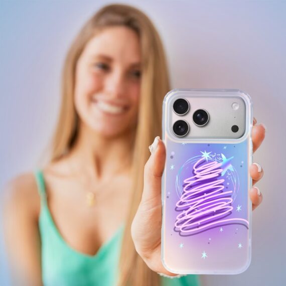 Etui do iPhone 17 Pro Max, Christmas, neonowa choinka, zmieniające kolor 17 Pro i Pro Max-5