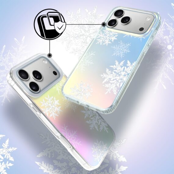 Etui do iPhone 17 Pro Max, Christmas, płatki śniegu, zmieniające kolor 17 Pro i Pro Max-3