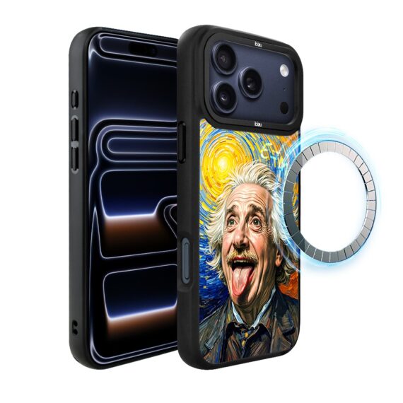 Etui do iPhone 17 Pro Max IBIZU DropGuard Matt z MagSafe, Einstein ip 17 pro-6